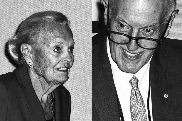 Phil Lind (above) worked with founder Ted Rogers to grow the company from its early days. He says Laurence “treated employees in a condescending and arrogant way.” Loretta Rogers (below) married Ted in 1963. Now widowed, she still sits on the Rogers board.
