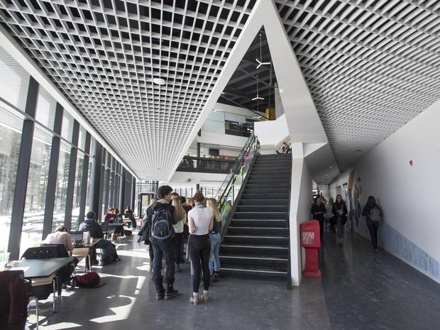 The 34,000-square-foot, $16-million student centre opened this past fall.