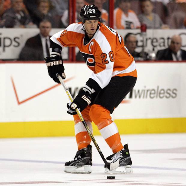 Chris Pronger playing for the Philadelphia Flyers in 2011.