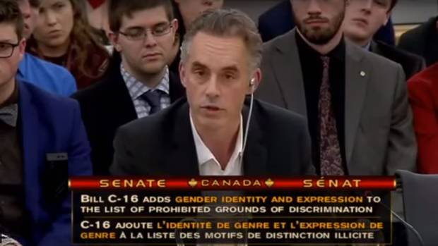 Jordan Peterson testifies at Senate hearings on Bill C-16.