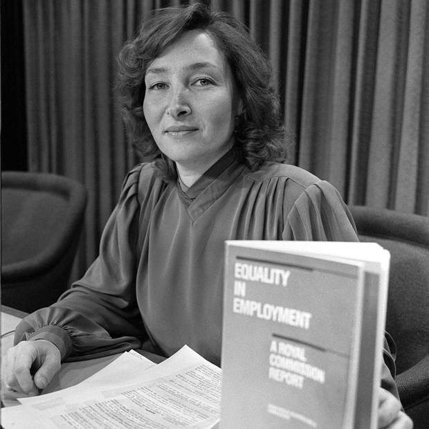In 1984, Justice Rosalie Abella delivered the federal report on equal employment that brought her to national prominence before her 40th birthday.