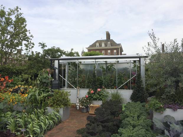 Fruits and vegetables are being sneaked into traditional ornamental gardens.