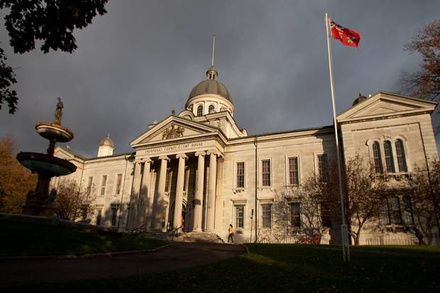 The Frontenac County courthouse in Kingston, Ont., shown on Oct. 21, 2011.