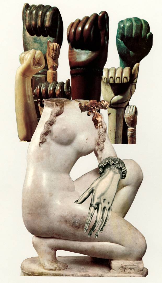 Elizabeth Zvonar: Join the Resistance (2015). Collage print on photo-rag mounted on dibond.