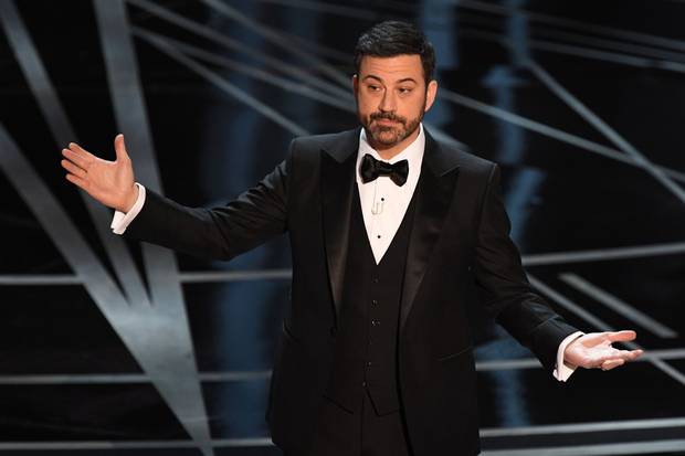 Host Jimmy Kimmel delivers the opening monologue.