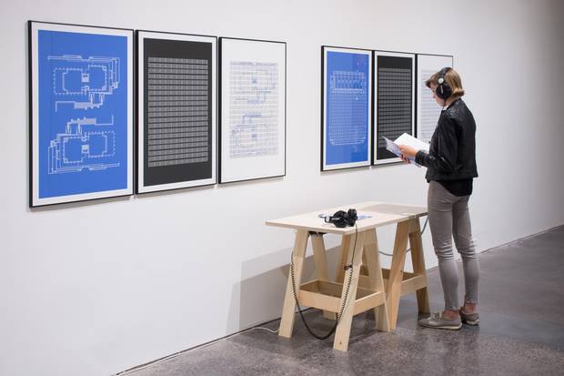 Brutalist Song I, 2014 mixed media installation. Installation view at Confederation Centre Art Gallery.