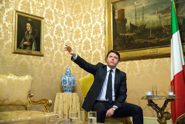 Matteo Renzi, Italy's prime minster, on Feb. 8, 2016.
