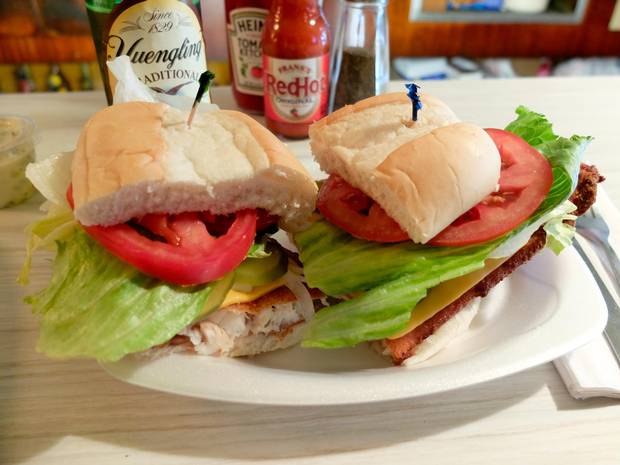Nied’s fish sandwich succeeds on a simple formula: good things combined with other good things, assembled with care and served without pretense. It’s best enjoyed with a Yeungling Lager, one of Pennsylvania’s best beers.