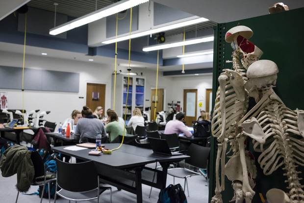 A laboratory in the Northern Ontario School of Medicine in Thunder Bay, Dec. 20, 2017.