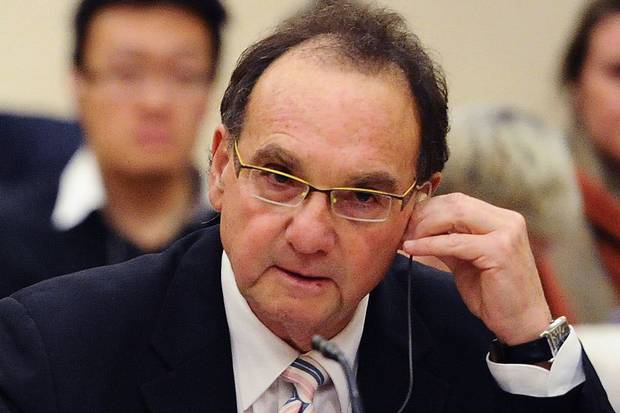 Justice Michael Moldaver appears before the Ad Hoc Committee on the Appointment of Supreme Court of Canada Justices on Parliament Hill in 2009.