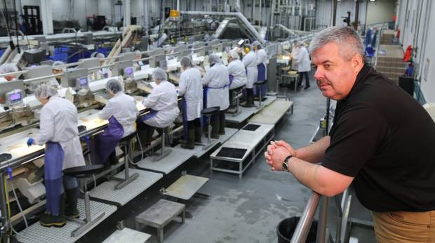 President and CEO Alberto Wareham of Icewater Seafoods at the processing plant in Arnold's Cove, NL on Tuesday, November 14, 2017.