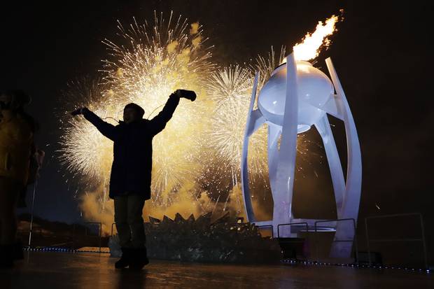 Feb. 9, 2018: A young performer participates in the opening ceremony of the 2018 Winter Olympics in Pyeongchang, South Korea.