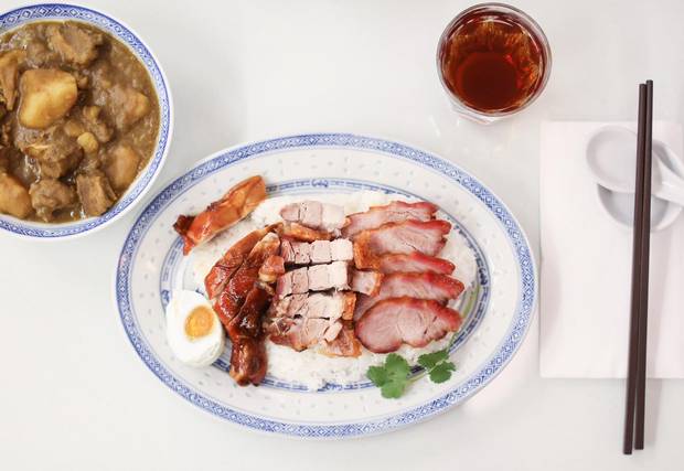 The Chef’s Plate and Beef Brisket Curry are the recommended dishes at Chinatown BBQ,