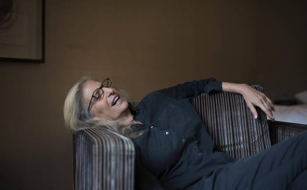 Annie Liebovitz speaks during an interview in Toronto on Nov. 2.