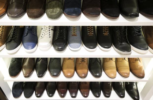 Shoes on display at the Aldo location in Toronto's Yorkdale Shopping Centre.