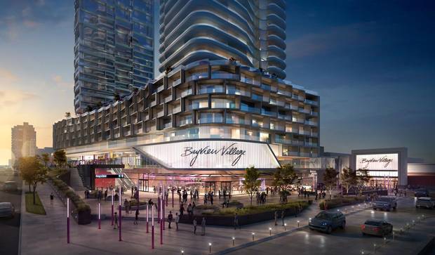 A rendering of the proposed redevelopment of Bayview Village in Toronto.