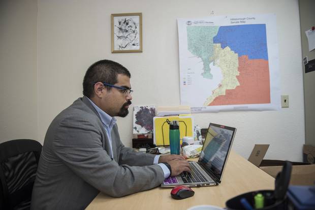 Tim Heberlein at his Organize Florida office.