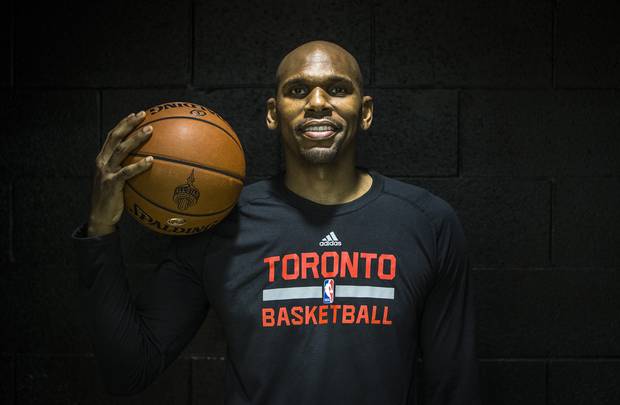 Former NBA player and current Toronto Raptors assistant coach Jerry Stackhouse poses for a portrait in Toronto, Monday December 21, 2015.
