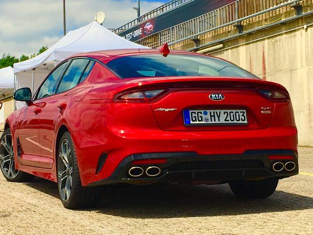 The car's cargo provides enough space for two full-size suitcases or two tour-style golf bags.