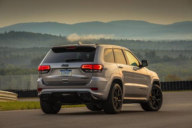 The Trackhawk boasts generous cargo space.