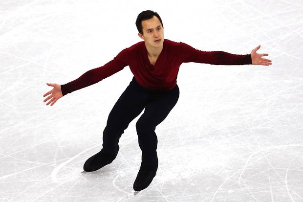 Feb. 17, 2018: Patrick Chan of Canada competes during the men's single free program on Day 8 of the Pyeongchang 2018 Winter Olympic Games.