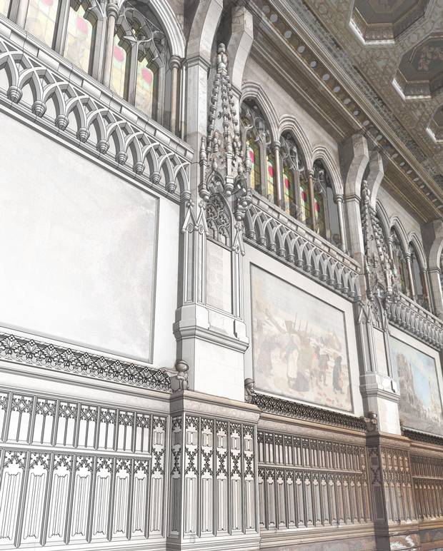 Interior view of The Senate as it exists today.