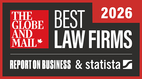 The Globe and Mail Best Law Firms logo