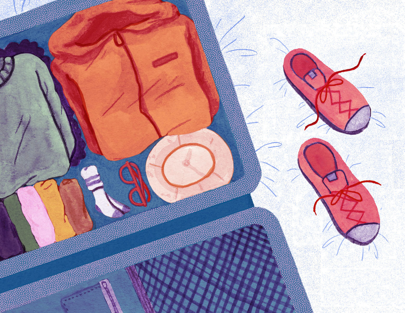 Temperatures can fluctuate, so pack layers