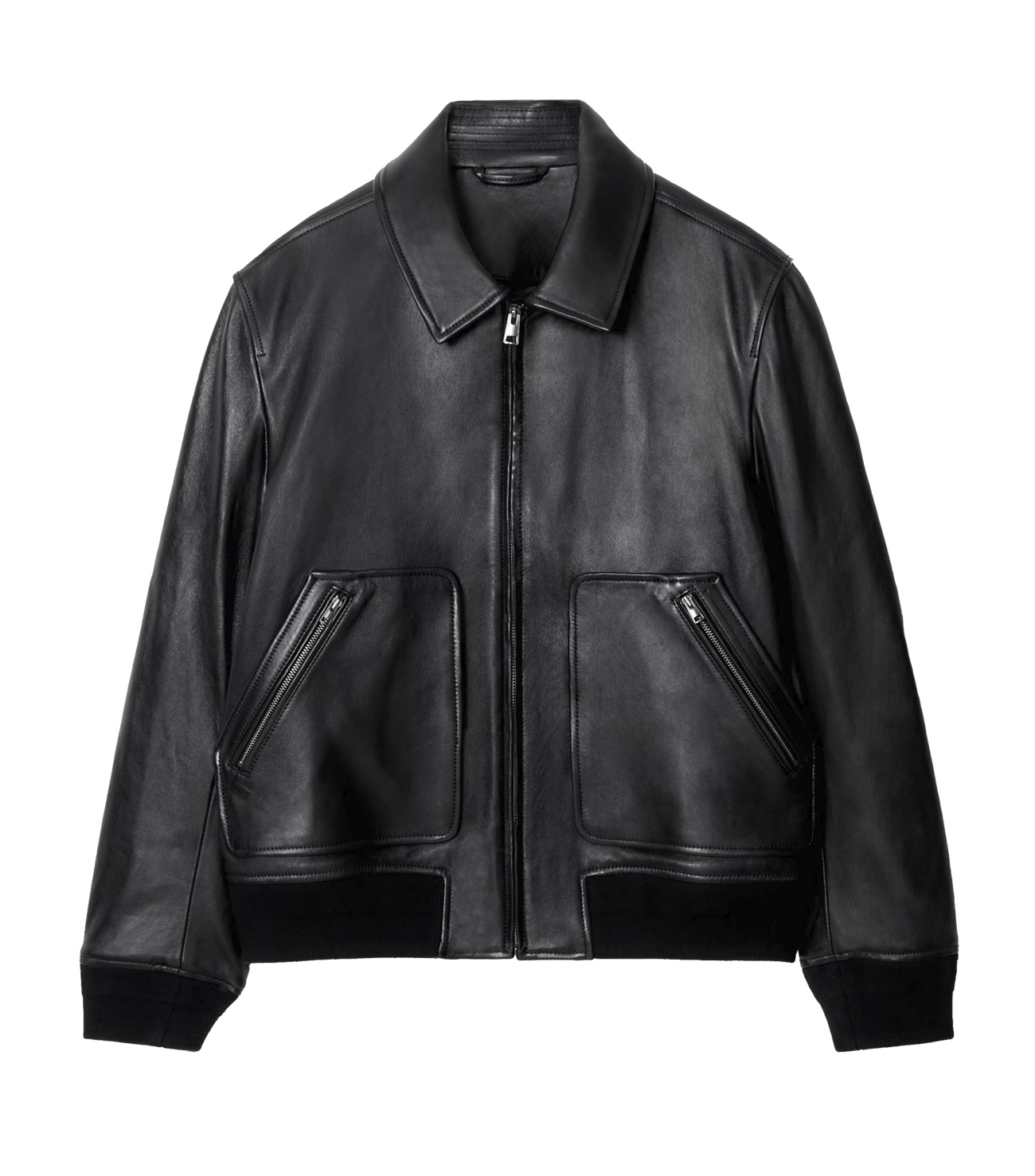 COS leather bomber