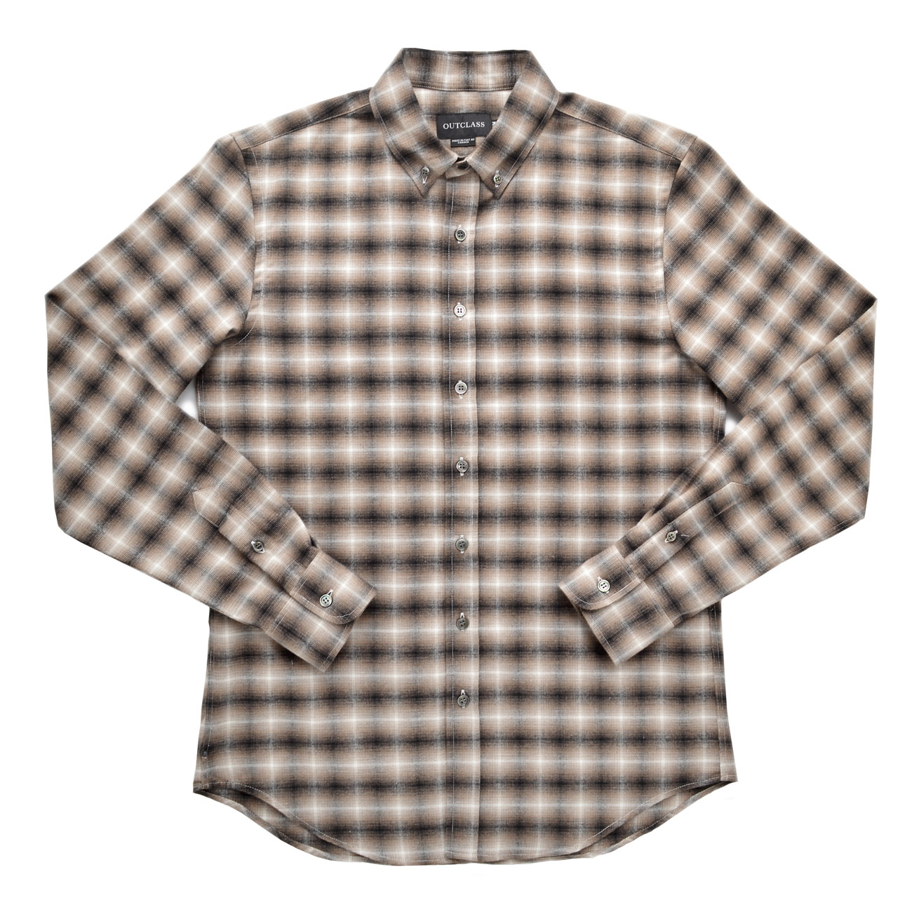 Outclass Hazel shadow plaid flannel shirt