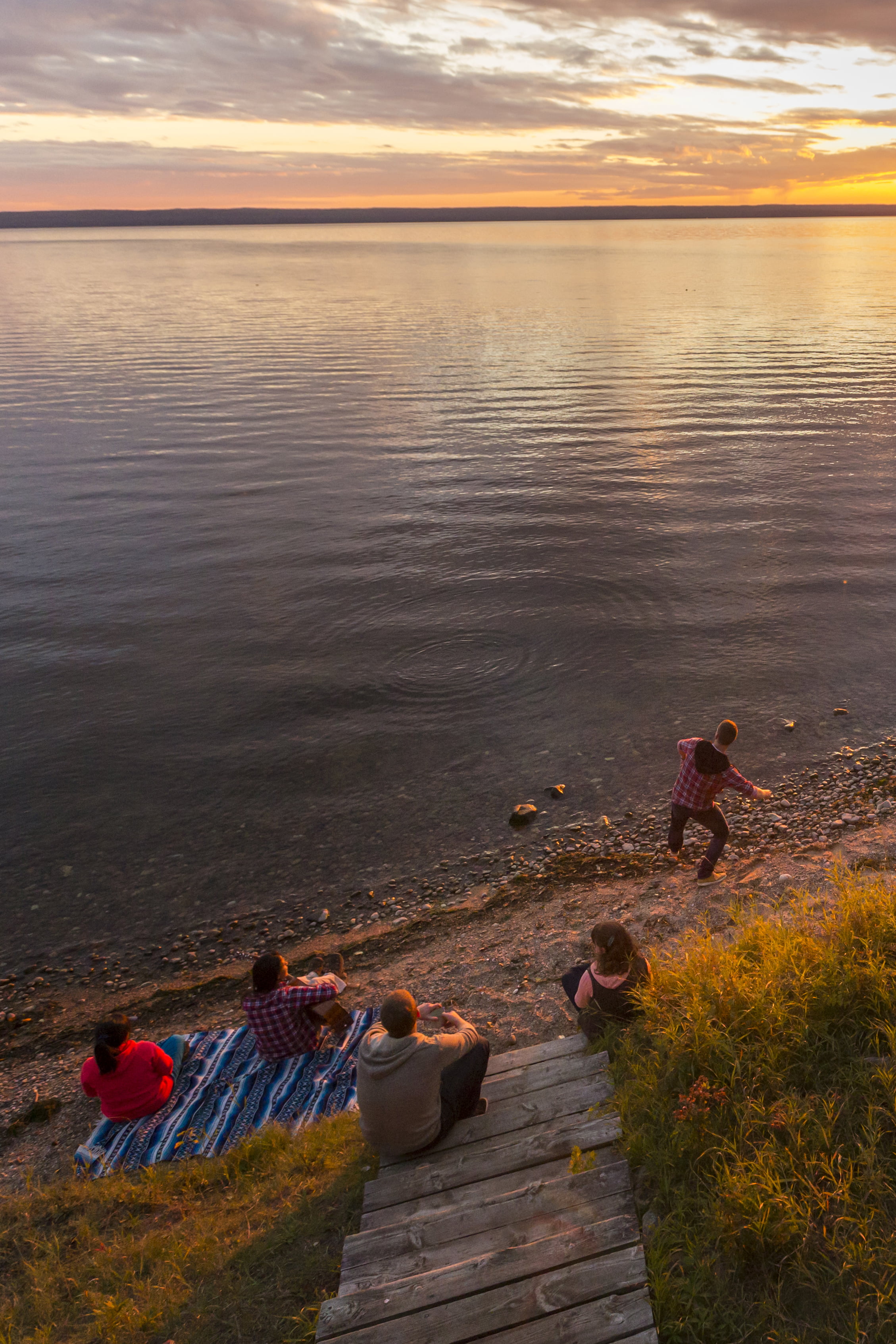 Waskesiu Lake at Point View. Prince Albert National Park.