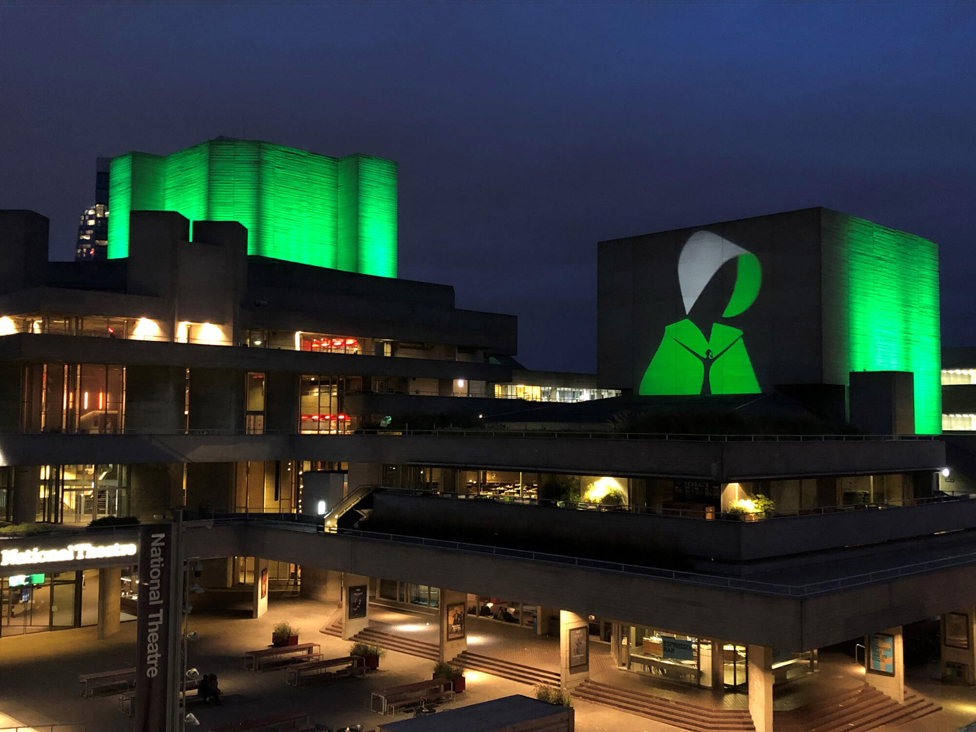 The National Theatre in London for the launch of The Testaments