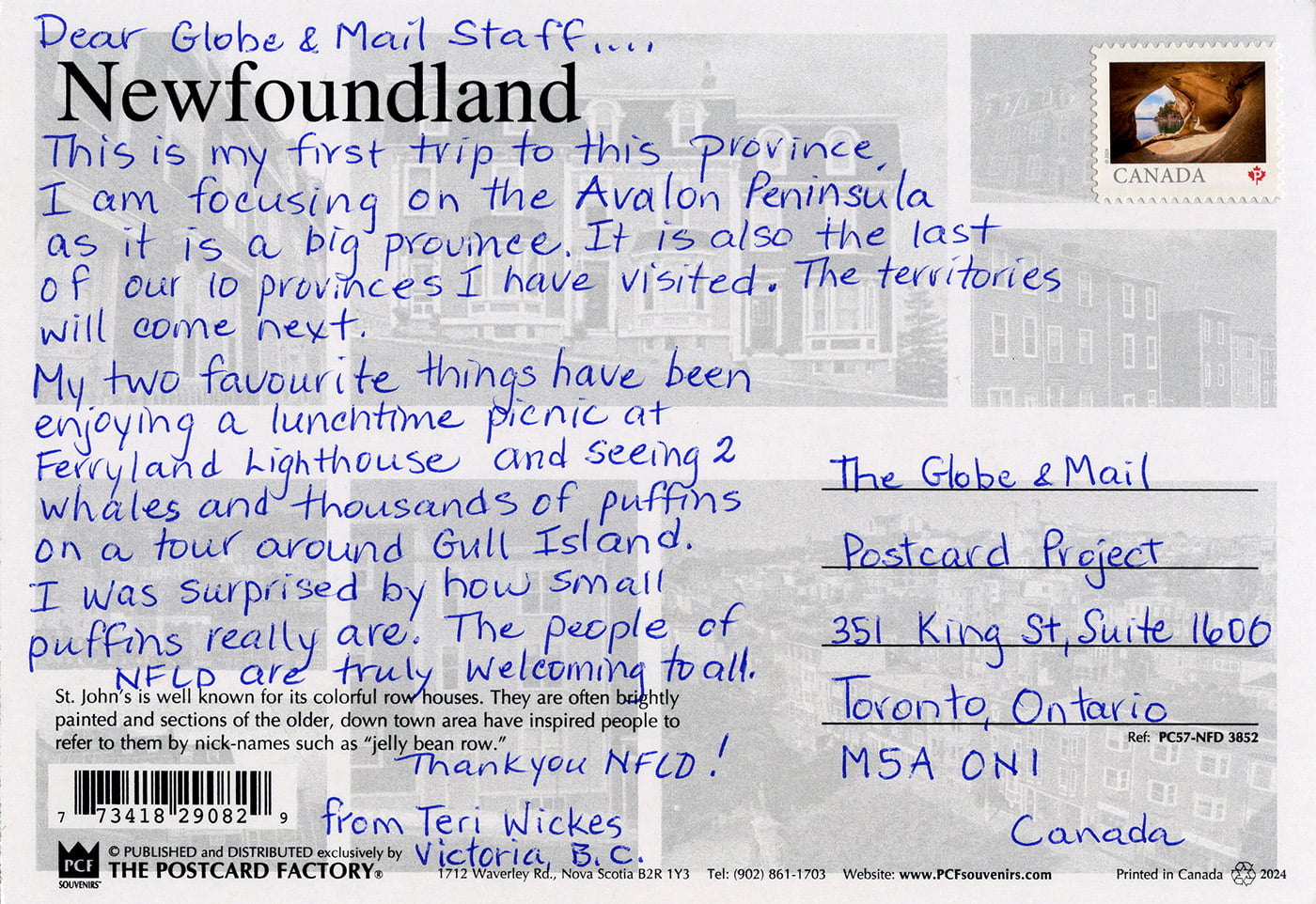 Postcard Back 11