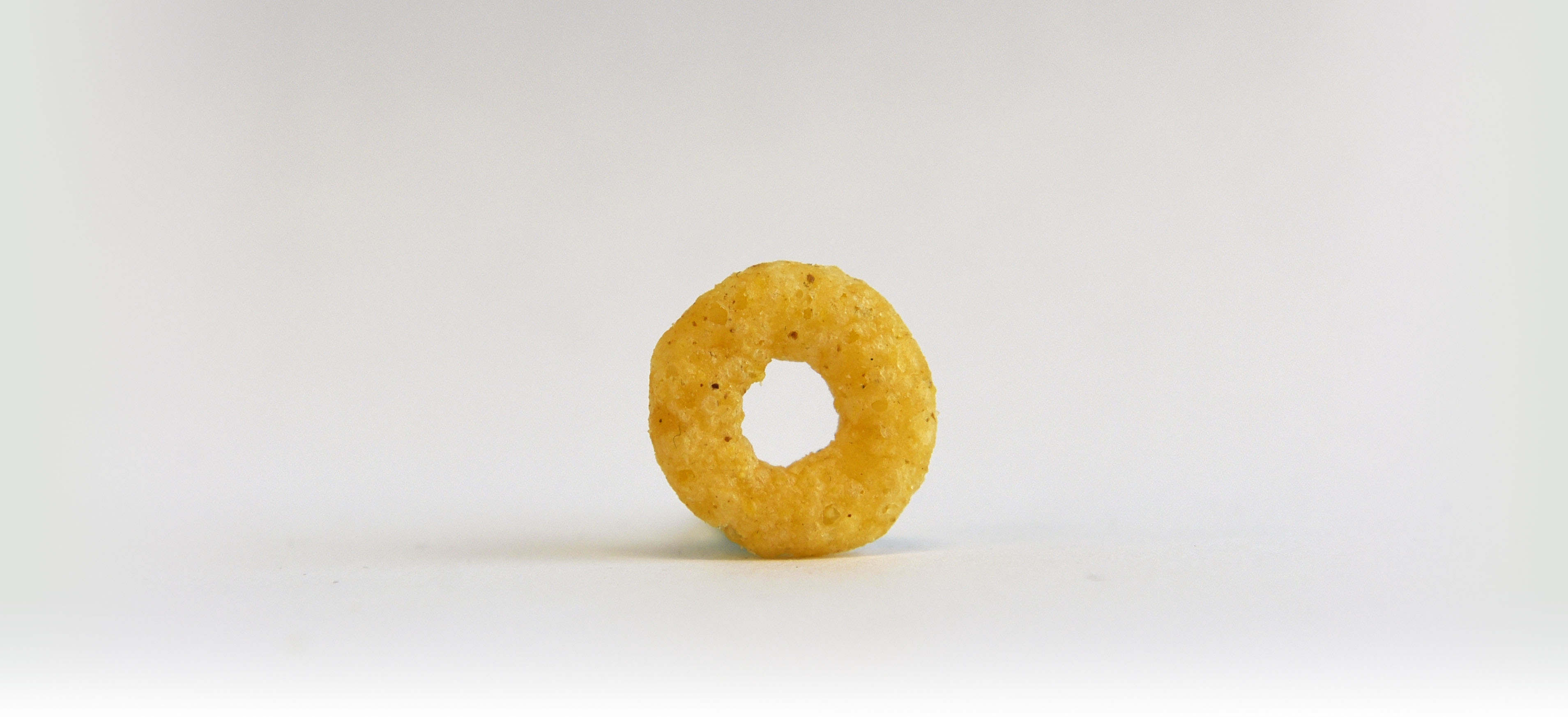A still life photograph of a toasted O from a package of snack food. (Fred Lum/The Globe and Mail)