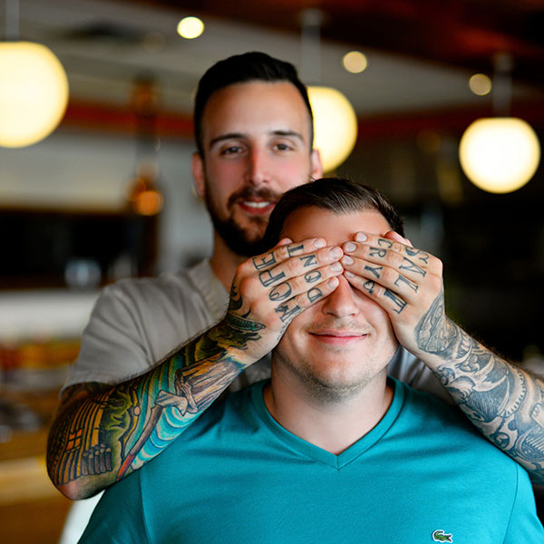 A photo of Benjamin Cormier and Jon Morrison from New Brunswick