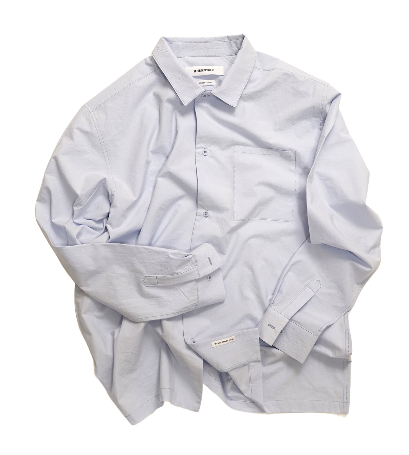 Saturday Project Typewriter shirt in white