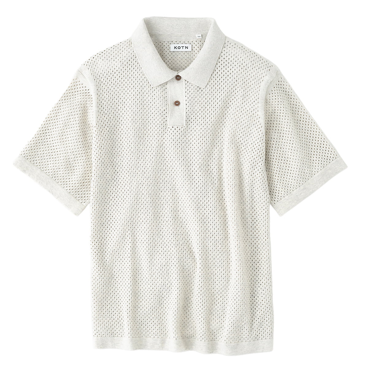 Kotn Mina polo in a neutral tone