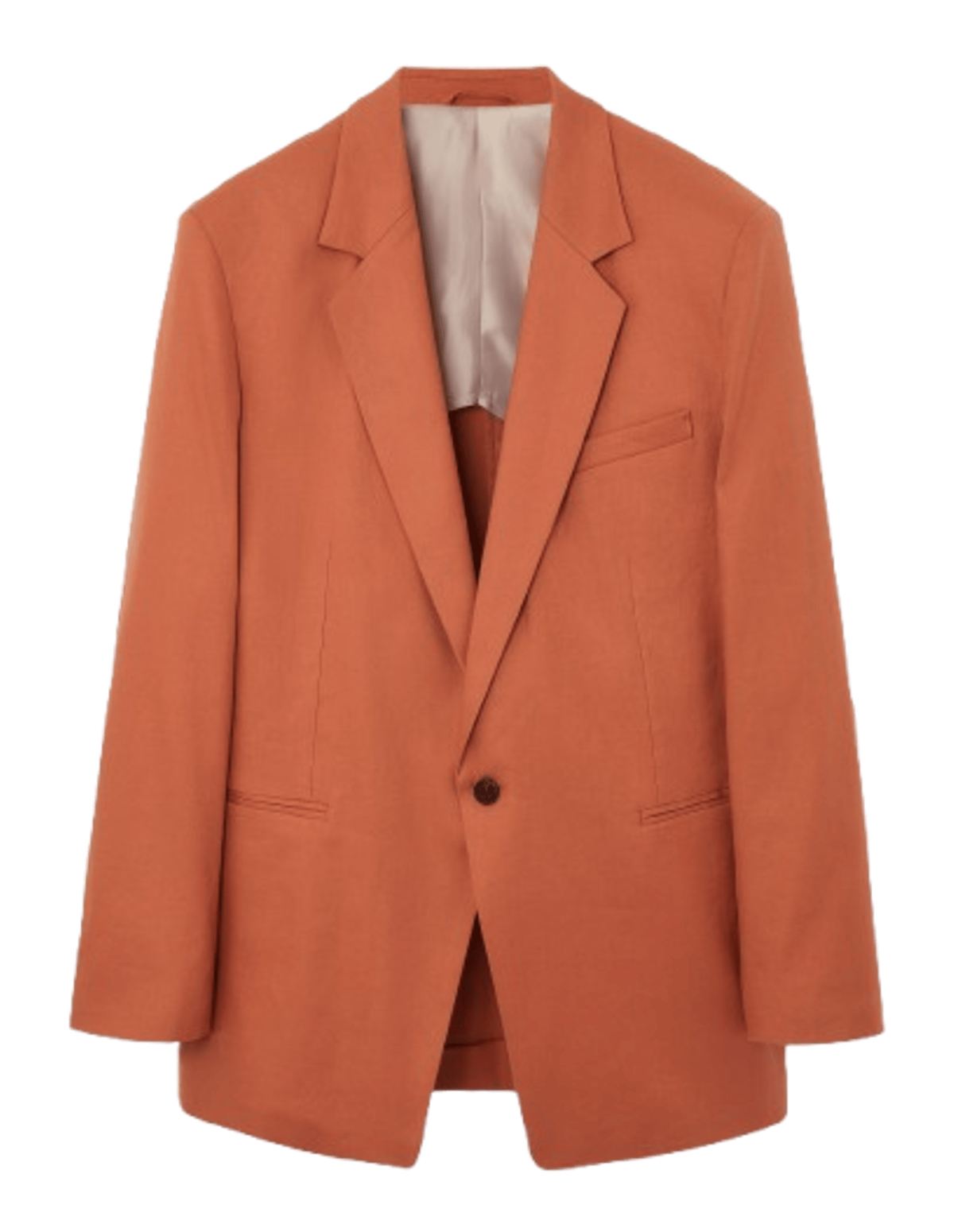 COS relaxed longline single-breasted blazer