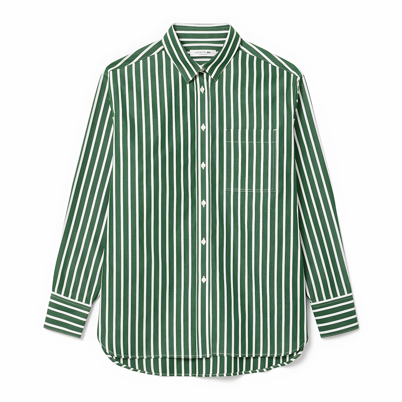 Lacoste oversized cotton poplin shirt