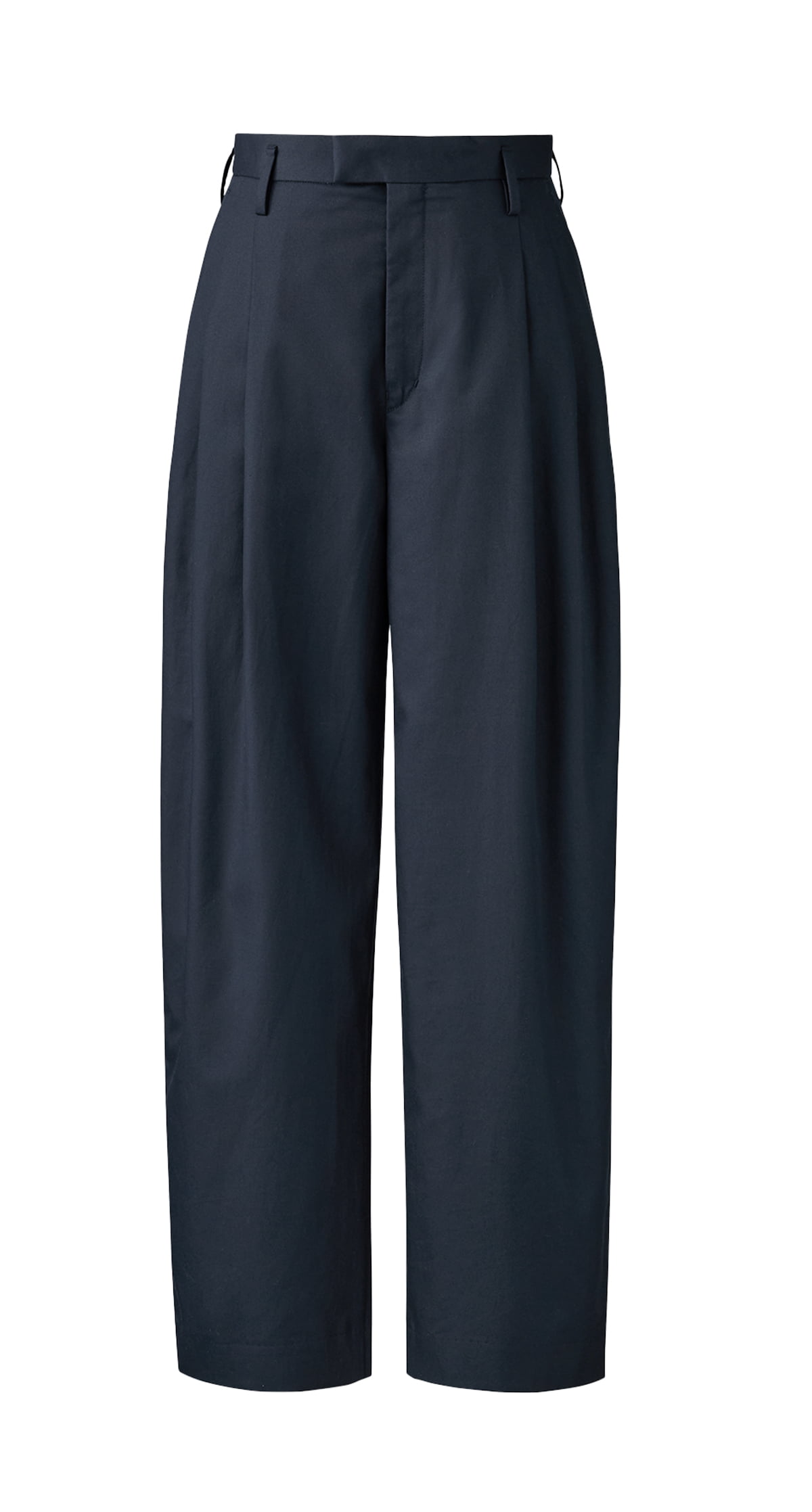 Uniqlo drape pleated pants in a neutral shade