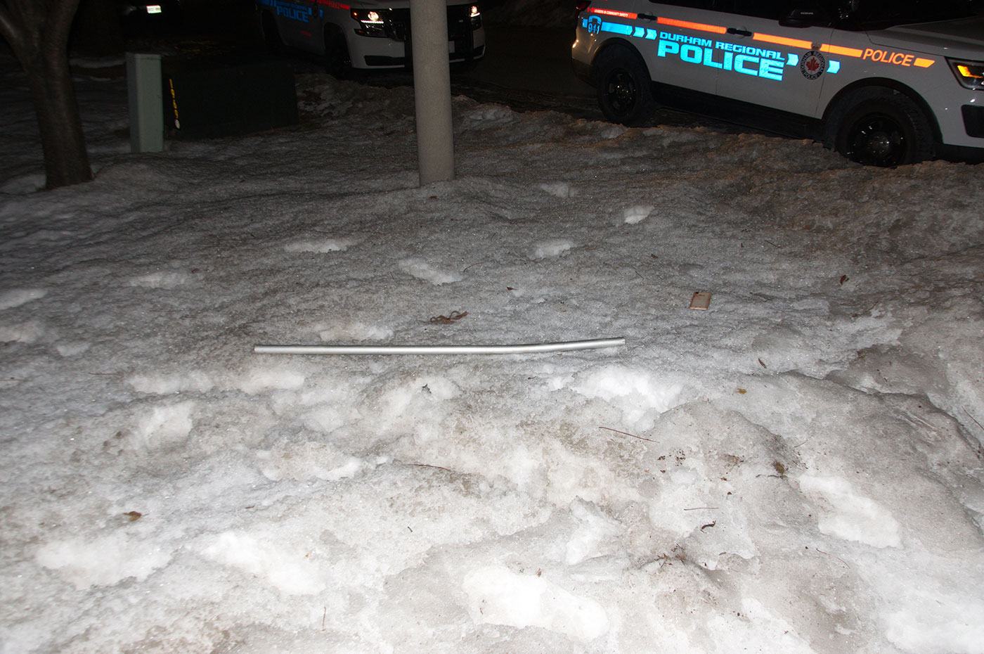 Scene photo taken by Durham Regional Police Service