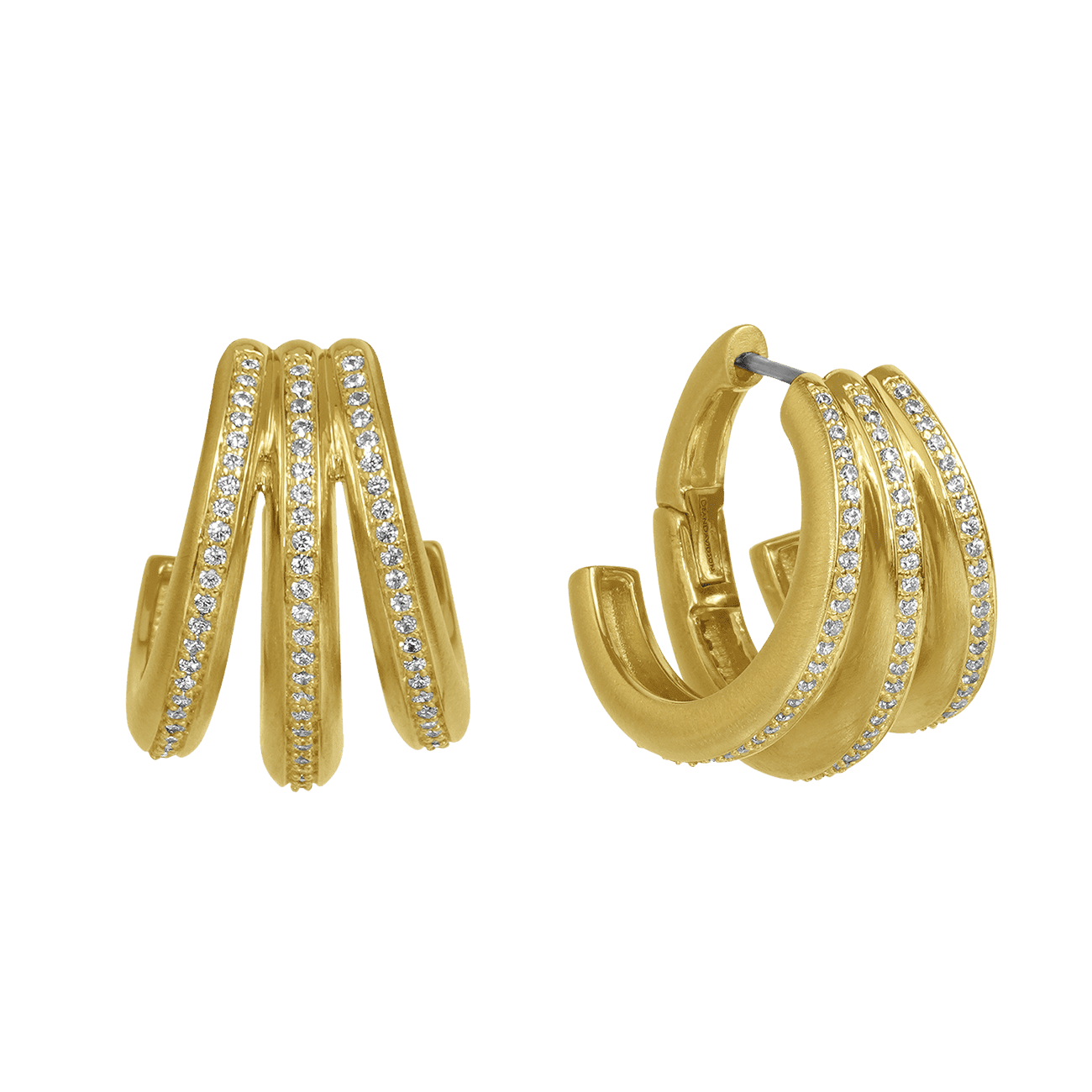 Dean Davidson Dauphine pavé hoop earrings