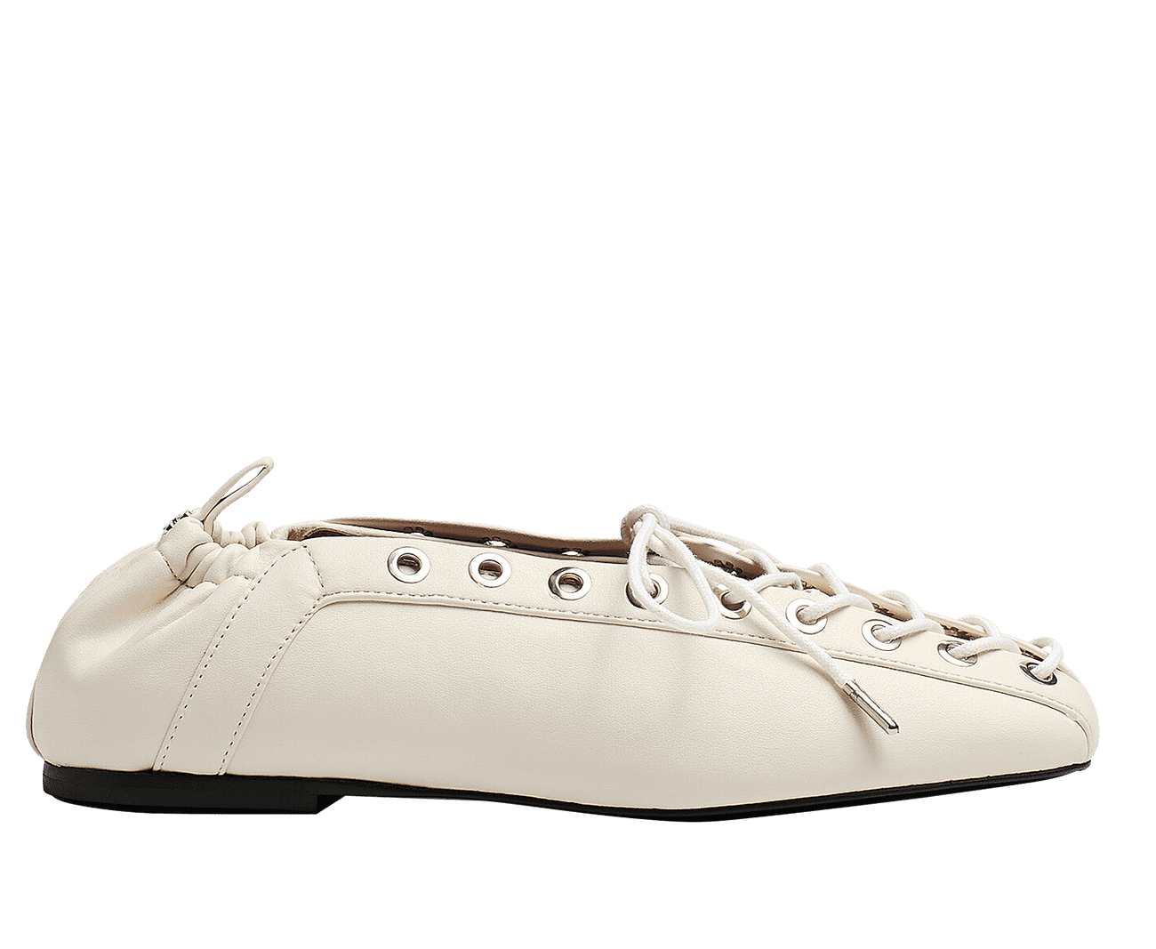 Ganni leather ballet flats