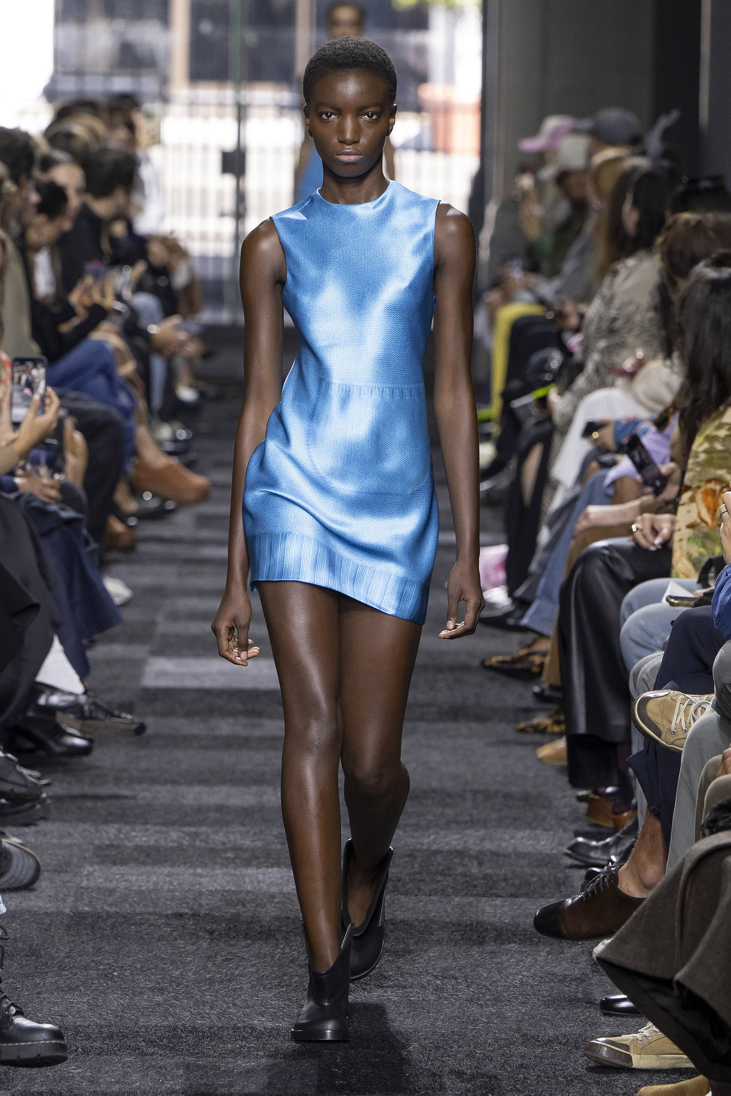 LONDON, ENGLAND - SEPTEMBER 15: A model walks the runway at the JW Anderson fashion show during London Fashion Week September 2024 Spring/Summer 2025 on September 15, 2024 in London, England. (Photo by Victor VIRGILE/Gamma-Rapho via Getty Images)