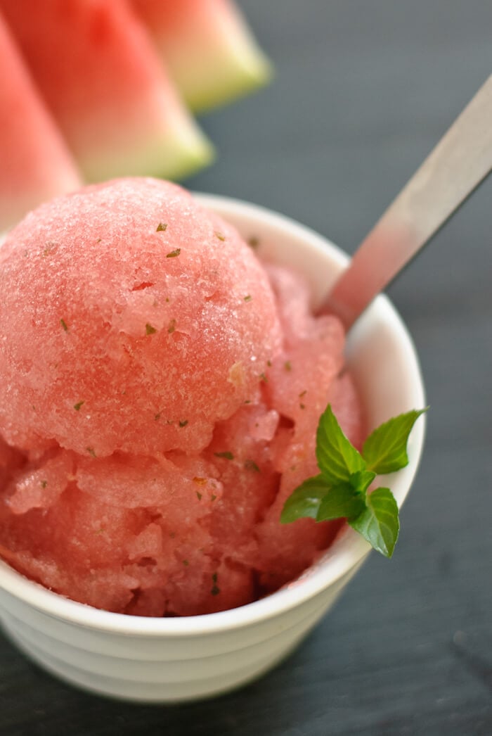 homemade watermelon, mint and lime sorbet homemade watermelon, mint and lime sorbet