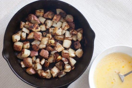 egg and potato scramble egg and potato scramble