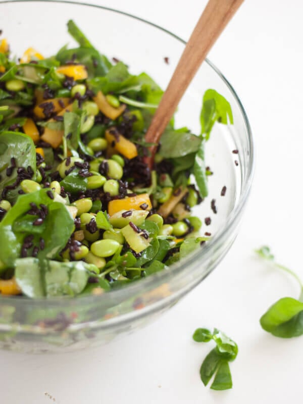watercress and wild rice salad
