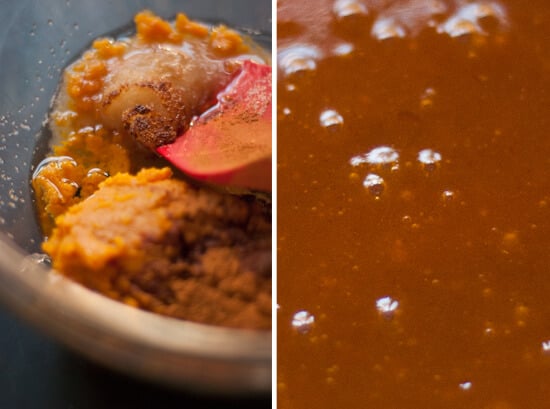 Pumpkin pecan polvorones batter Pumpkin pecan polvorones batter