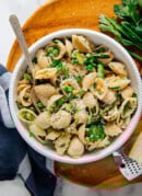 bowl of springtime pasta