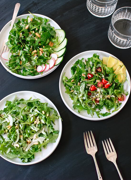 Arugula salad variations